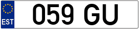 Trailer License Plate